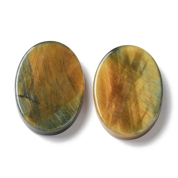

PandaHall Natural Tiger Eye Cabochons, Oval, 18x13x3mm Tiger Eye Oval