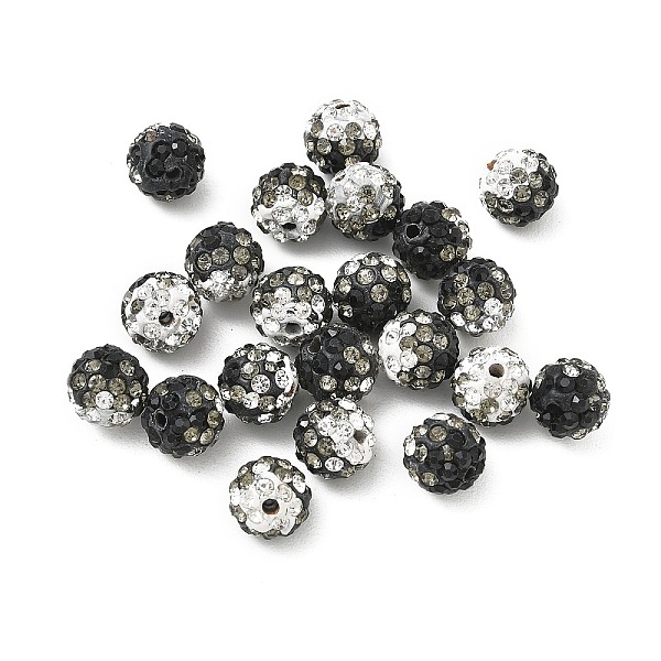 Handmade Polymer Clay Rhinestone Beads