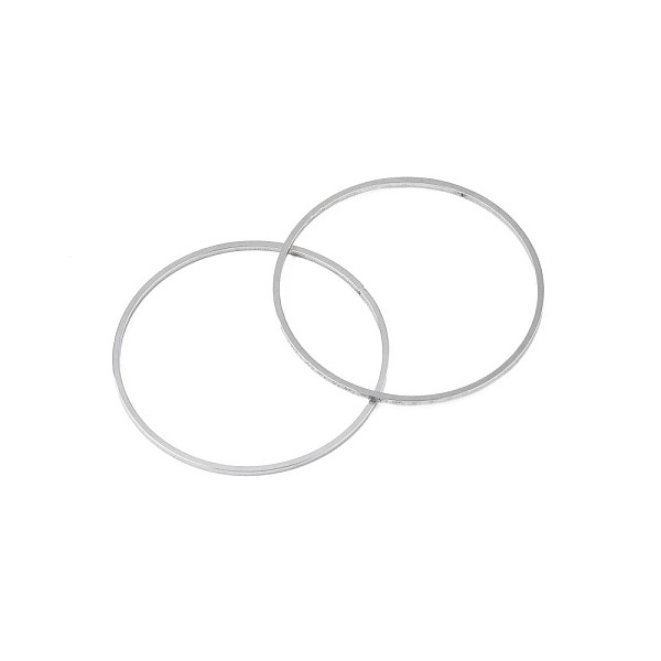 

PandaHall 304 Stainless Steel Linking Ring, Stainless Steel Color, 37x1mm, Inner Diameter: 35mm 304 Stainless Steel Ring