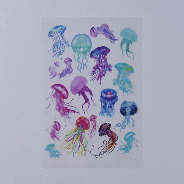 

PandaHall Filler Stickers(No Adhesive on the back), for UV Resin, Epoxy Resin Jewelry Craft Making, Fish Pattern, 150x100x0.1mm Plastic Fish..., Multicolor