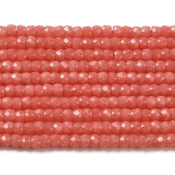 

PandaHall Synthetic Luminous Stone Beads Strands, Faceted, Barrel, Glow in the Dark, Orange Red, 3x2mm, Hole: 0.6mm, about 156pcs/strand...