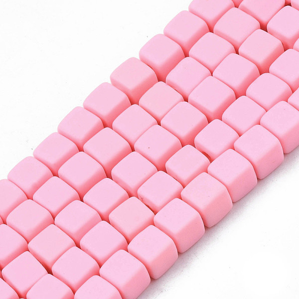 

PandaHall Handmade Polymer Clay Beads Strands, Cube, Pink, 4x4x4mm, Hole: 1.4mm, about 89~91pcs/strand, 15.55 inch~15.94 inch(39.5~40.5cm)...