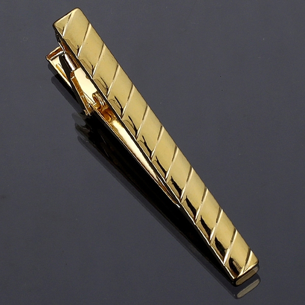 

PandaHall Iron Tie Clips for Men, Golden, 50mm Iron Rectangle
