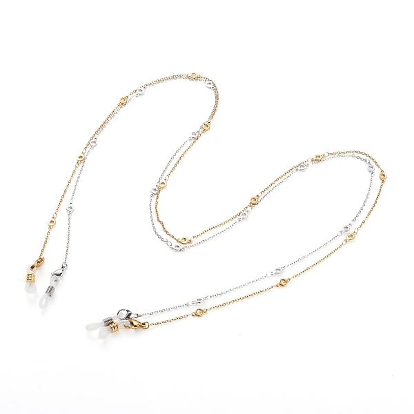 

PandaHall 304 Stainless Steel Link Eyeglasses Chains Sets, Neck Strap for Eyeglasses, with 304 Stainless Steel Link Chains and Rubber...