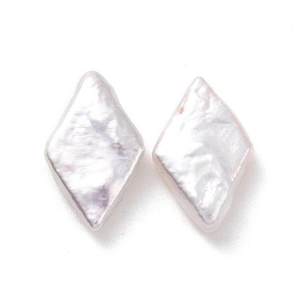 

PandaHall Natural Keshi Pearl Beads, Cultured Freshwater Pearl, No Hole/Undrilled, Rhombus, Antique White, 13.5~14x8.5~9x3~3.5mm Pearl...