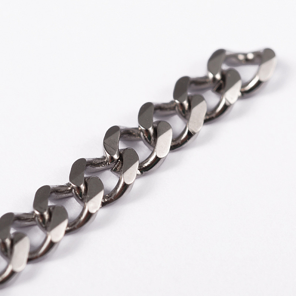 

PandaHall Men's Jewelry Making 201 Stainless Steel Curb Chains, Unwelded, Faceted, Stainless Steel Color, 5.5x4x1mm 201 Stainless Steel