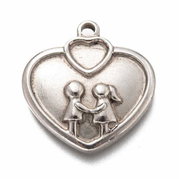 Valentine's Day 304 Stainless Steel Pendant Cabochon Settings For Enamel