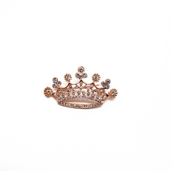 

PandaHall Crystal Rhinestone Crown Brooch, Exquisite Alloy Rhinestone Lapel Pin for Shirts Dresses, Light Gold, 28x50x9mm Alloy+Rhinestone..., Clear