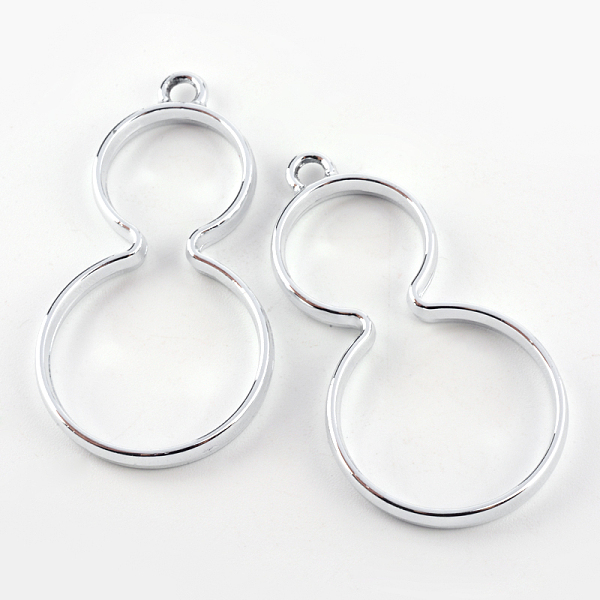 

PandaHall Rack Plating Alloy Gourd/Calabash Open Back Bezel Pendants, For DIY UV Resin, Epoxy Resin, Pressed Flower Jewelry, Cadmium Free &...