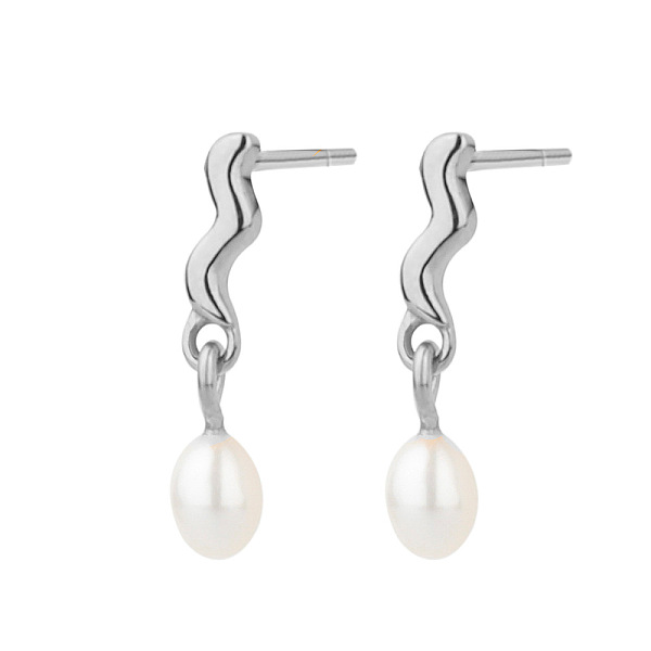 

PandaHall Stainless Steel with Pearl Stud Earrings for Women Stainless Steel