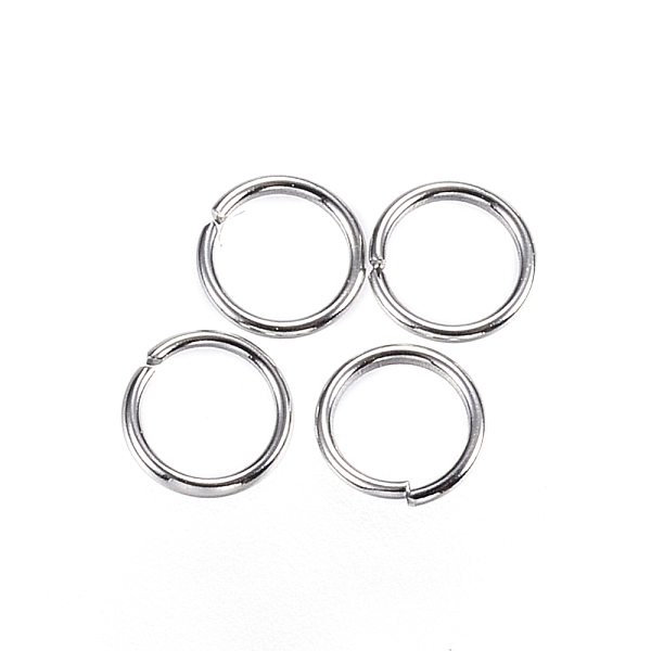 

PandaHall 304 Stainless Steel Jump Rings, Open Jump Rings, Stainless Steel Color, 24 Gauge, 4x0.5mm, Inner Diameter: 3mm 304 Stainless Steel