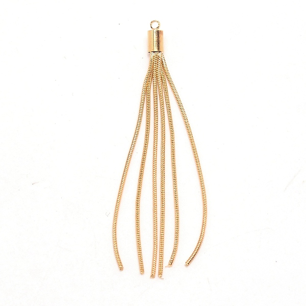 

PandaHall Brass Tassel Pendant Decorations, Golden, 65x4.5mm, Hole: 1.8mm Brass Others