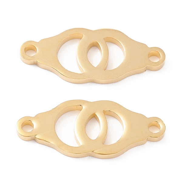 

PandaHall 201 Stainless Steel Links, Manual Polishing, Handcuffs Shape Vacuum Plating , Real 18K Gold Plated, 20x8x1.5mm, Hole: 1.6mm 201...