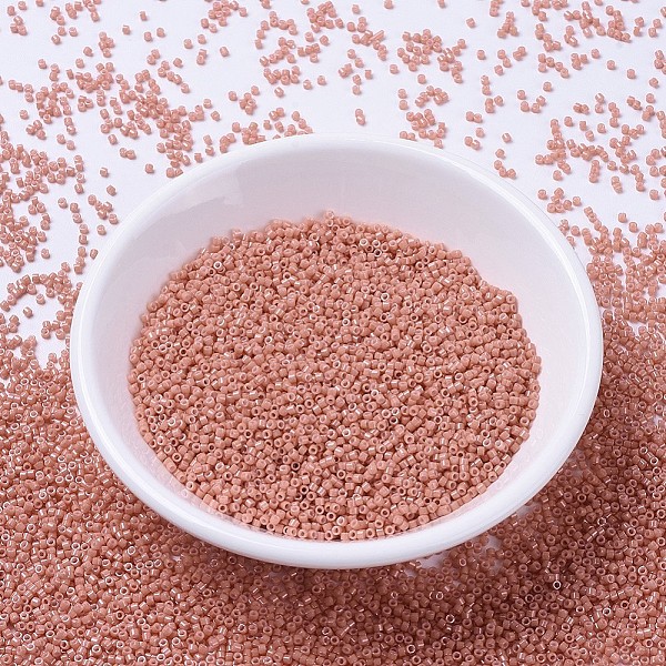 

PandaHall MIYUKI Delica Beads, Cylinder, Japanese Seed Beads, 11/0, (DB1363) Dyed Opaque Salmon, 1.3x1.6mm, Hole: 0.8mm, about 20000pcs/bag..., Pink