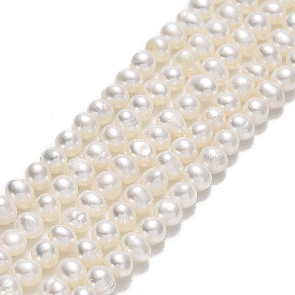 

PandaHall Natural Cultured Freshwater Pearl Beads Strands, Potato, Beige, 4~5x4~5.5x4.5~5mm, Hole: 0.5~0.7mm, about 76~81pcs/strand..., Yellow
