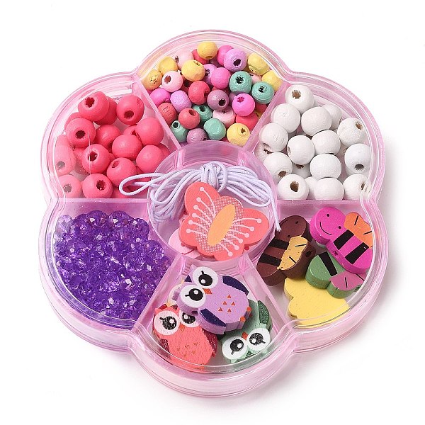 

PandaHall Children's Day Theme Maple Wood Jewelry Set DIY Making Kits, Mixed Shapes, 14~21x16.5~25.5x4.5~5mm, Hole: 1.8~2mm Wood Mixed...