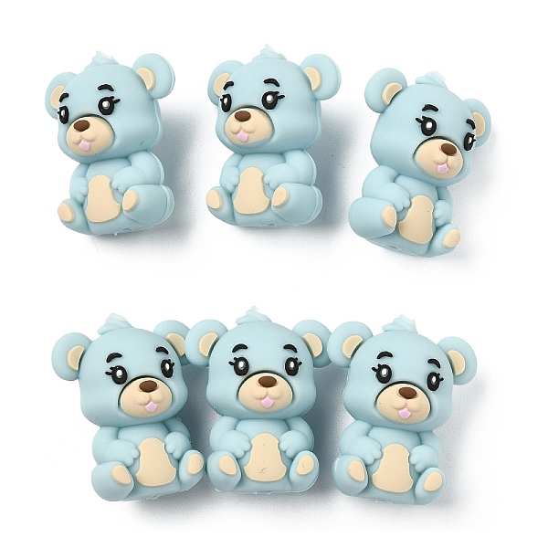 6pcs perles de silicone
