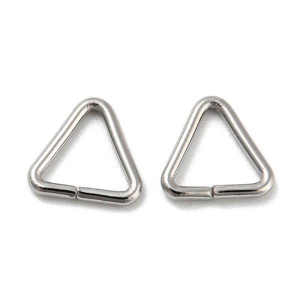 

PandaHall 304 Stainless Steel Triangle Linking Ring, Buckle Clasps, Quick Link Connector, Fit for Top Drilled Beads, Webbing, Strapping Bags...
