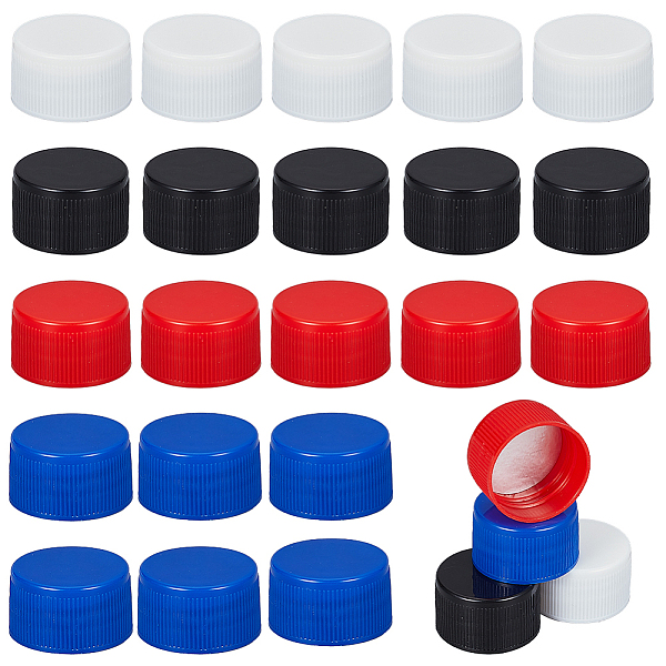 60 bouchon de bouteille en plastique de 4 couleurs