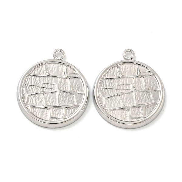 

PandaHall 304 Stainless Steel Pendants, Flat Round Charms, Stainless Steel Color, 16.5x14.5x1.5mm, Hole: 1.4mm 304 Stainless Steel Flat...