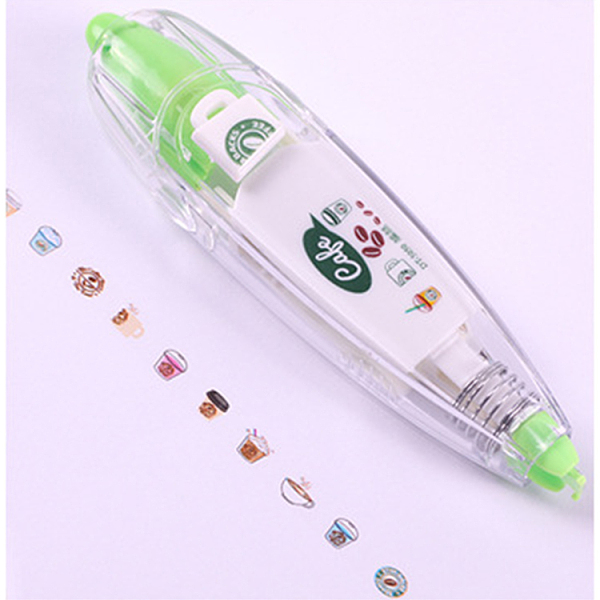 

PandaHall ABS Decoration Tape Pen, Cute Correction Tape, DIY Scrapbooking Stickers, Lawn Green, 11x2.7x2cm Plastic Green