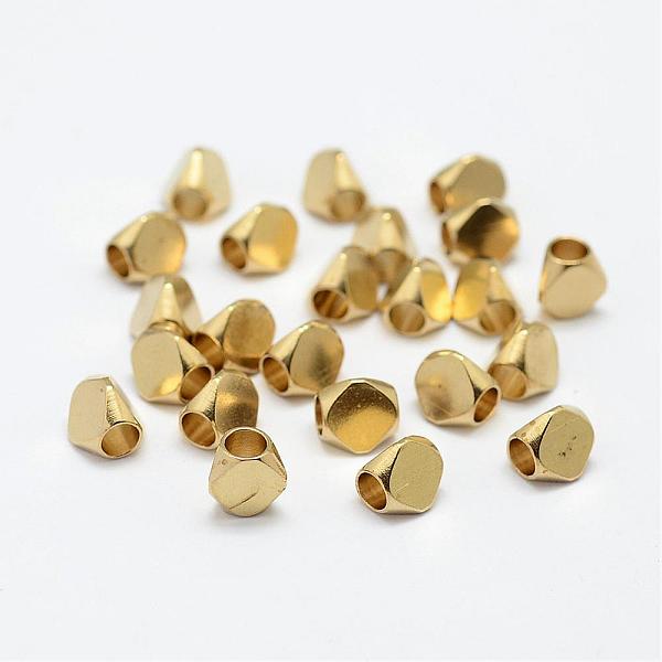 

PandaHall Brass Beads, Nickel Free, Raw(Unplated), 6.5x6.5x6mm, Hole: 3mm Brass Others