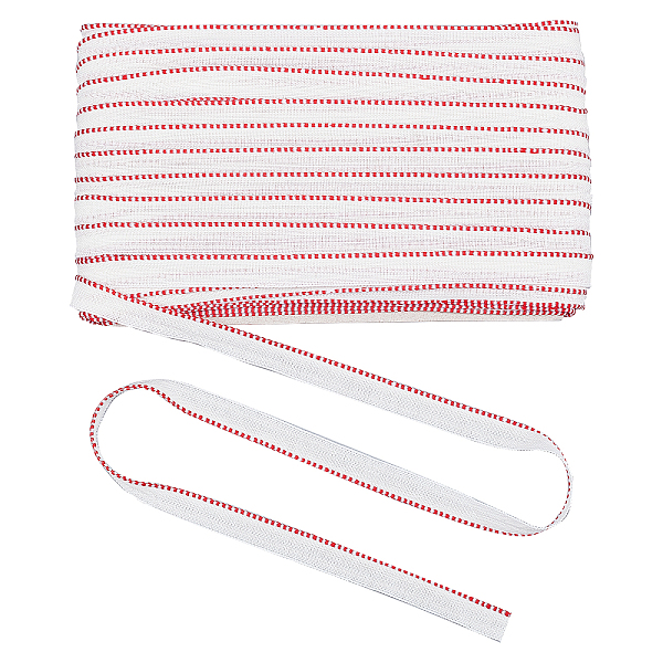 

PandaHall Polyester Book Headbands, for Book Binding Decoration, Red, 5/8 inch(15mm), about 109.36 Yards(100m)/Roll Polyester None Red