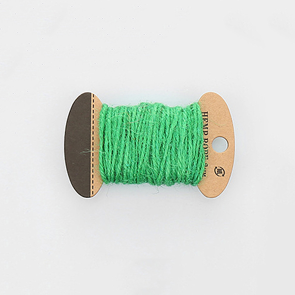 

PandaHall Jute Cord, Jute String, Jute Twine, 3 Ply, for Jewelry Making, Spring Green, 2mm, about 10.93 yards(10m)/board Jute Green