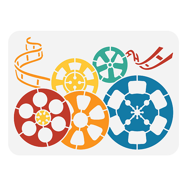 

PandaHall Plastic Drawing Painting Stencils Templates, for Painting on Scrapbook Fabric Tiles Floor Furniture Wood, Rectangle, Movie Scenes...