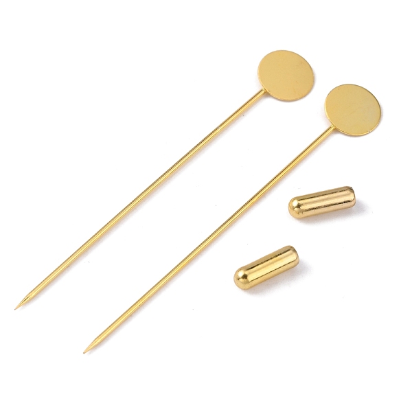 Brass Lapel Pin Bas… - image