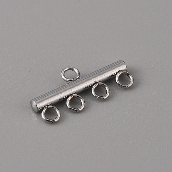 

PandaHall 304 Stainless Steel Chandelier Component Links, 5 Loop Connector, Stainless Steel Color, 9x20x2.5mm, Hole: 2mm 304 Stainless Steel...