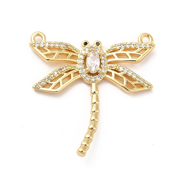 

PandaHall Brass Pave Clear & Jet Cubic Zirconia Connector Charms, Dragonfly Link, Long-Lasting Plated, Cadmium Free & Nickel Free & Lead...