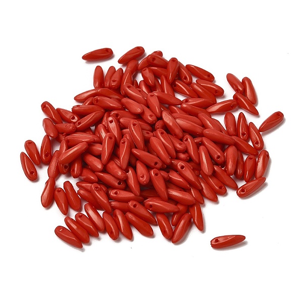 

PandaHall Opaque Acrylic Pendants, Teardrop, FireBrick, 10x3x3mm, Hole: 1mm Acrylic Teardrop Red