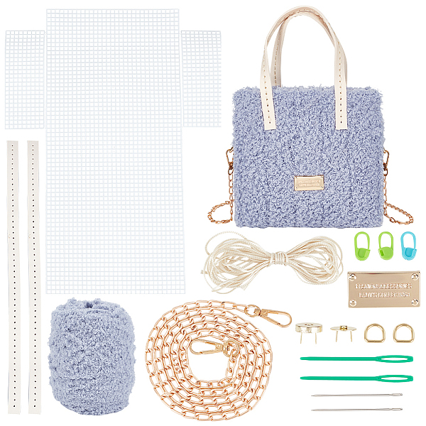 

PandaHall WADORN DIY Knitting Crochet Bag Making Kit, Handmade Woven Tote Bag Making Materials Set Women Shoulder Bag Making Accessories...