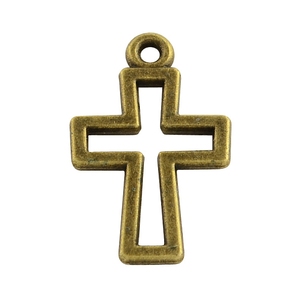 

PandaHall Tibetan Style Alloy Latin Cross Pendants, Cadmium Free & Nickel Free & Lead Free, Antique Bronze, 17x10.5x1mm, Hole: 1.5mm, about...