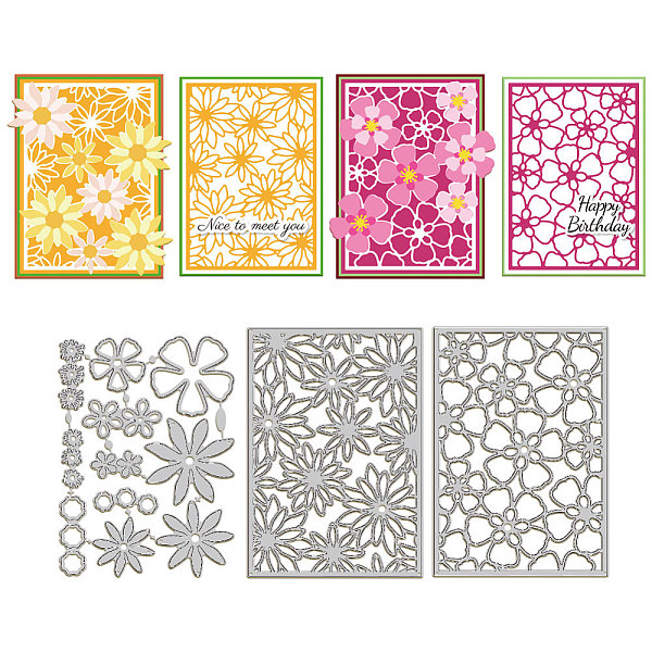 

PandaHall Carbon Steel Cutting Dies Stencils, for DIY Scrapbooking, Photo Album, Decorative Embossing Paper Card, Stainless Steel Color...