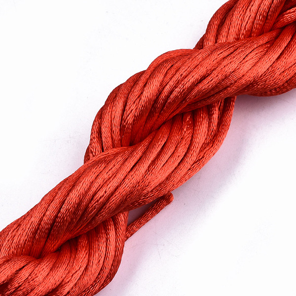 

PandaHall Polyester Thread, Red, 2mm, about 10m/bundle Polyester Red