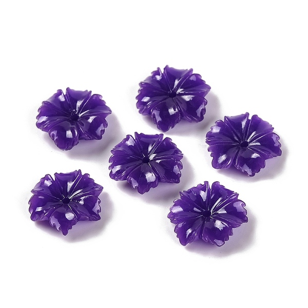 

PandaHall Synthetic Coral Beads, Dyed, Flower, Purple, 13x12.5x3mm, Hole: 1mm Synthetic Coral Flower Purple
