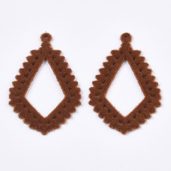 

PandaHall Flocky Alloy Pendants, Kite, Sienna, 49x32x1.5mm, Hole: 1.8mm Alloy Others Brown