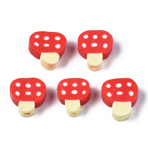 

PandaHall Handmade Polymer Clay Beads, for DIY Jewelry Crafts Supplies, Mushroom, Red, 10.5~12x9~11.5x5mm, Hole: 1.6mm Polymer Clay Mushroom...