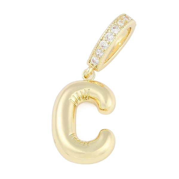 Pendenti in zirconi cubici trasparenti in micro pavè di ottone