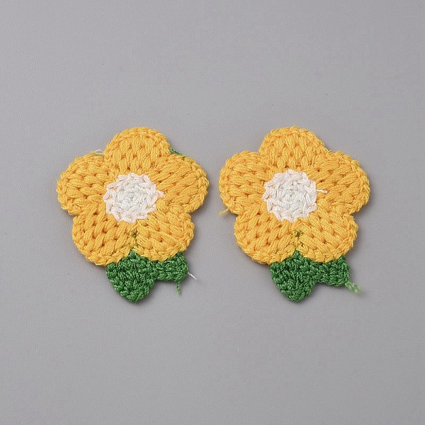 

PandaHall Crochet Flower Appliques, Computerized Embroidery Cloth Patches, Costume Accessories, Sewing Craft Decoration, Gold, 47x40x2.5mm...