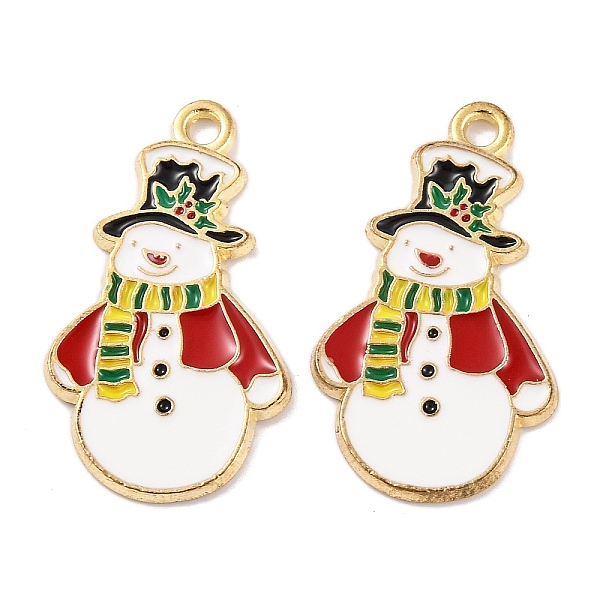 クリスマステーマラックメッキ合金ペンダント