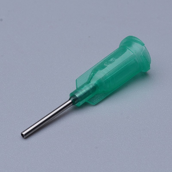 

PandaHall Plastic Fluid Precision Blunt Needle Dispense Tips, Sea Green, Lumen: 0.84mm, 30x7.5mm, External Dia: 1.27mm Plastic Green