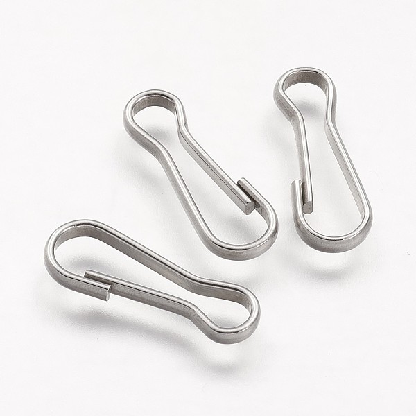 

PandaHall 304 Stainless Steel Keychain Clasp Findings, Stainless Steel Color, 20.5x7x2mm, Hole: 18.5x2~5mm 304 Stainless Steel Others