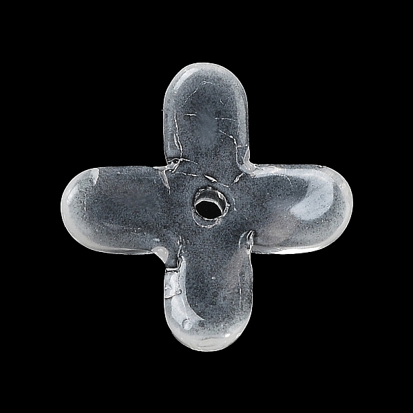 

PandaHall Transparent Glass Beads Caps, Osmanthus Fragrans, White, 9.5x9.5x3mm, Hole: 1.2mm Glass White