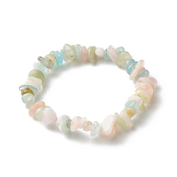 

PandaHall Natural Morganite Chip Beads Stretch Bracelets for Children, Inner Diameter: 1-7/8 inch(4.8~5.1cm) Morganite