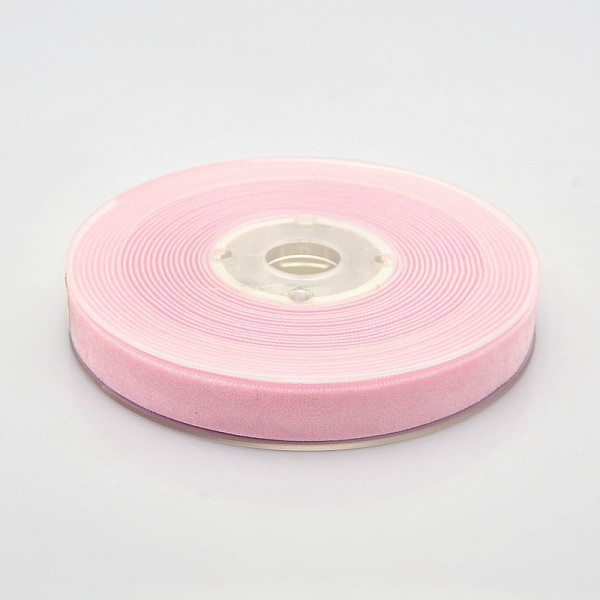 PandaHall Polyester Velvet Ribbon for Gift Packing and Festival Decoration, Pink, 1/2 inch(13mm), about 25yards/roll(22.86m/roll) Velvet...