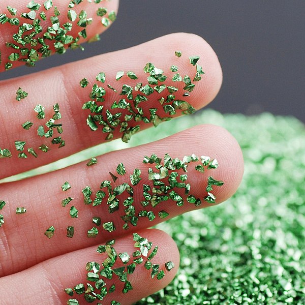 

PandaHall DIY Nail Art Decoration Mini Glass Beads, Tiny Caviar Nail Beads, Pale Green, 2~3mm, about 450g/bag Glass Chip Green