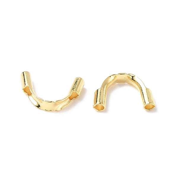 

PandaHall 304 Surgical Stainless Steel Wire Guardian and Protectors, Real 18K Gold Plated, Hole: 0.8mm, 4.5~4.6x6~6.7x1.4mm 304 Stainless...
